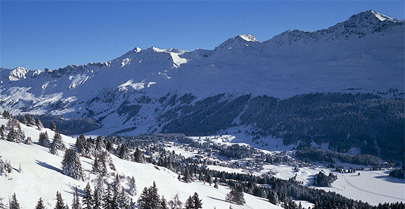 Verschneite Berge